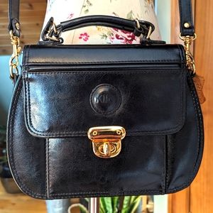 KMQ Full leather Sling box‎ bag